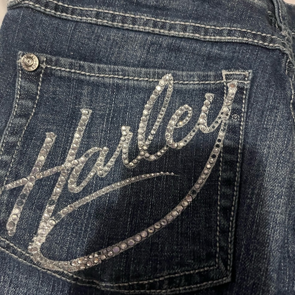 Woman’s Harley Davidson Jeans With Rhinestones